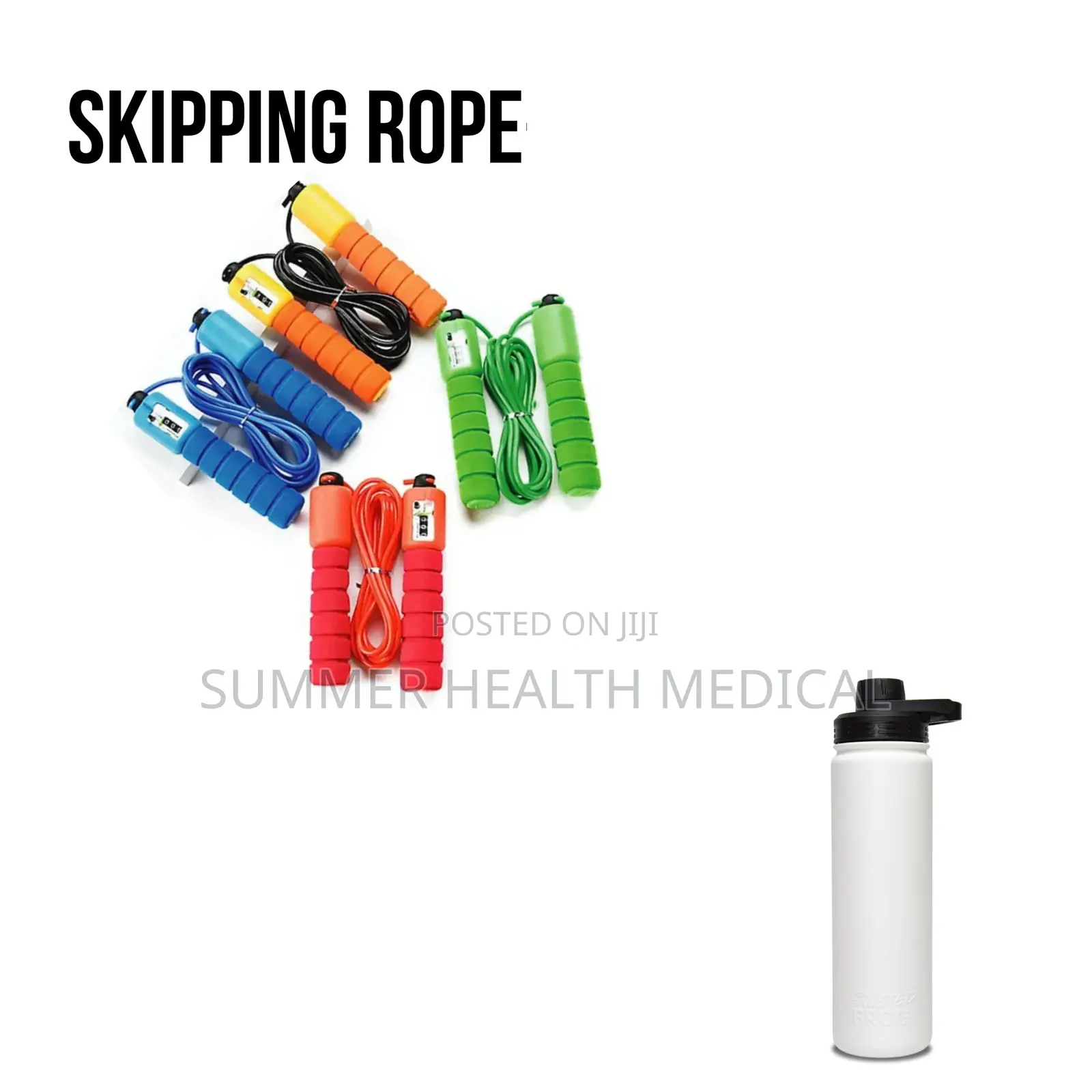 Skipping Rope + Water Bottle