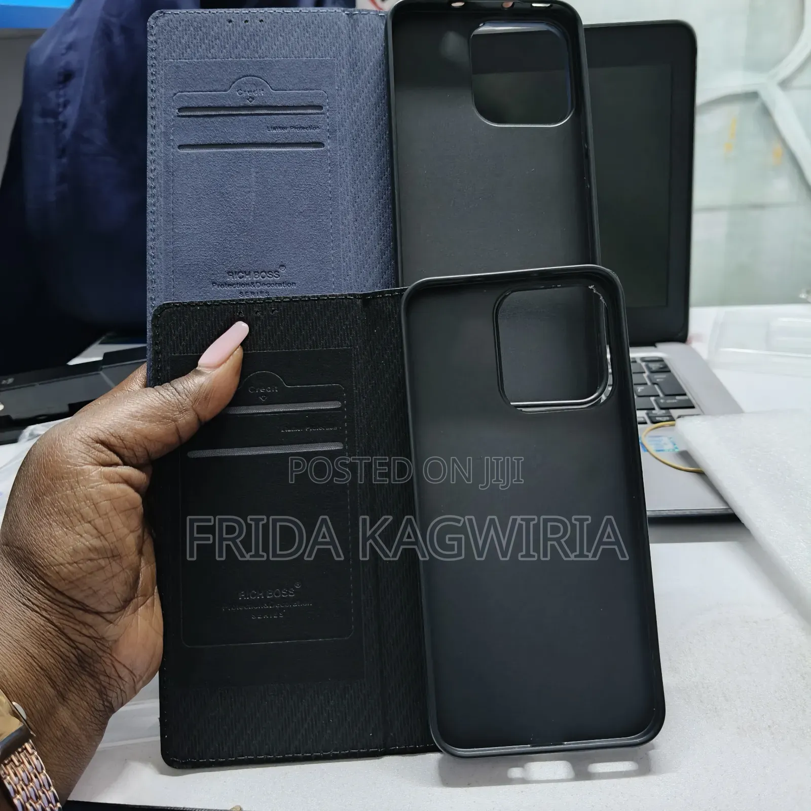 Oppo Reno 14f Leather Flip Cover