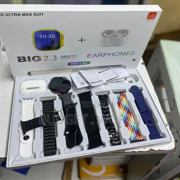 7 Decorated Straps Bt Calling Smartwatch With Amoled 10-in-1 Set