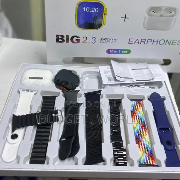 Case Cover and 7pcs Replaceable Watchband I20 Ultra Max Suit 10in1 Set