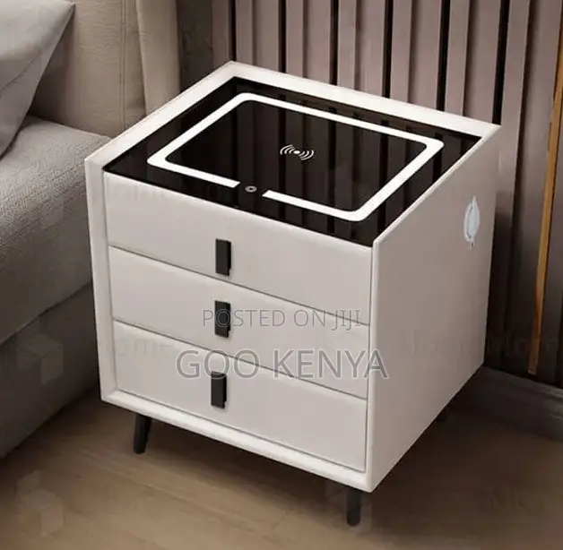 Home Cabinet; Nightstand Cabinet With Smart Touch Control and Usb Port
