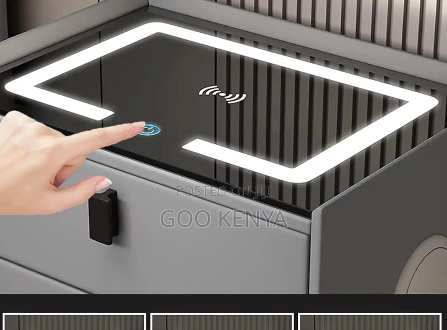 Home Cabinet; Nightstand Cabinet With Smart Touch Control and Usb Port