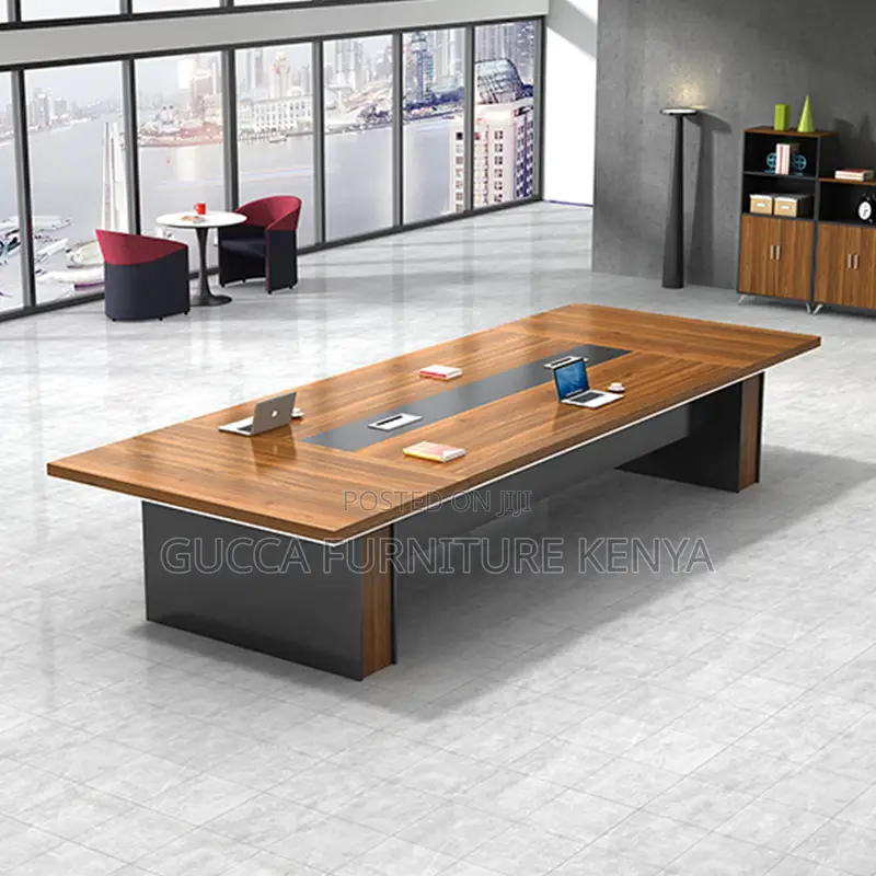 3000mm Executive Brown Team Conference Table
