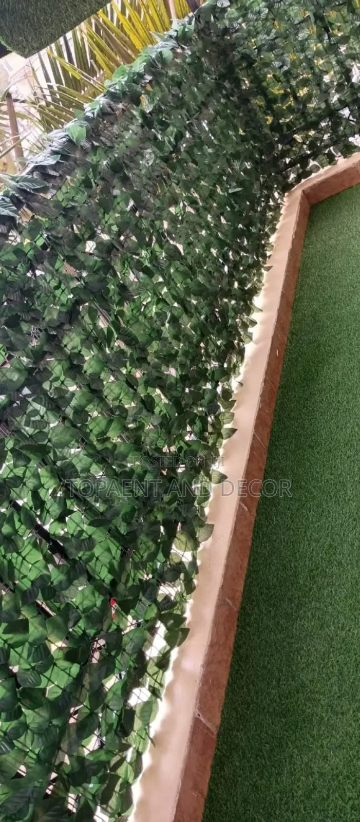 Evergreen Synthetic Privacy Fence for Balcony Cover