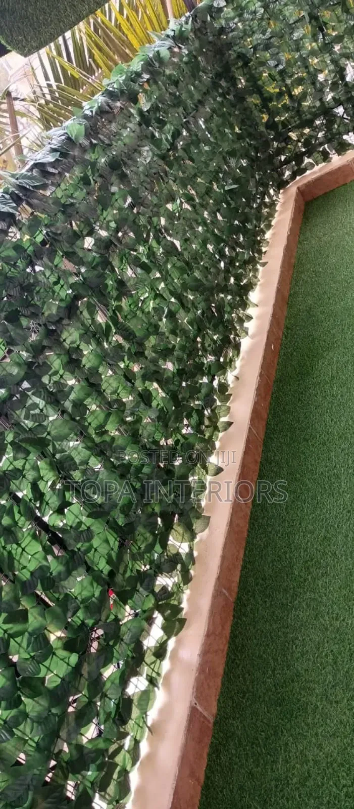 Meshed Green Artificial Balcony Decoration Privacy Fence