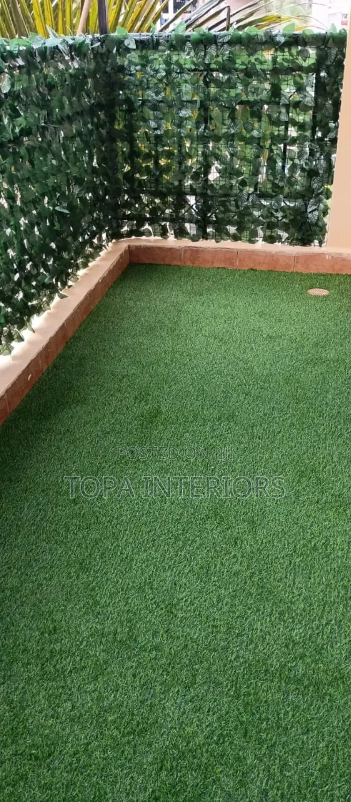 Green Balcony Garden Artificial Balcony Grass Carpets