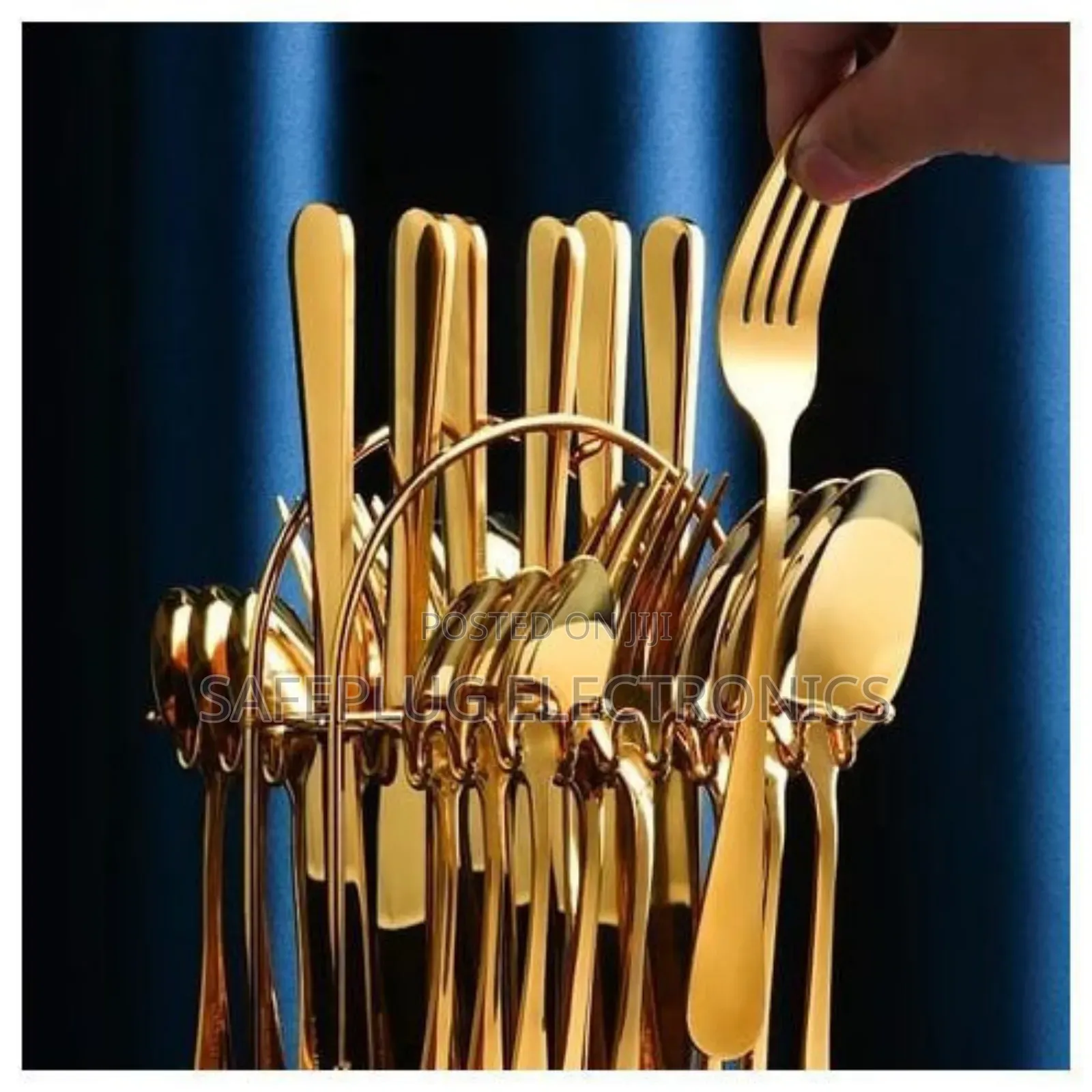 24pc Gold Cutlery Set Metallic Shine, 5-Star
