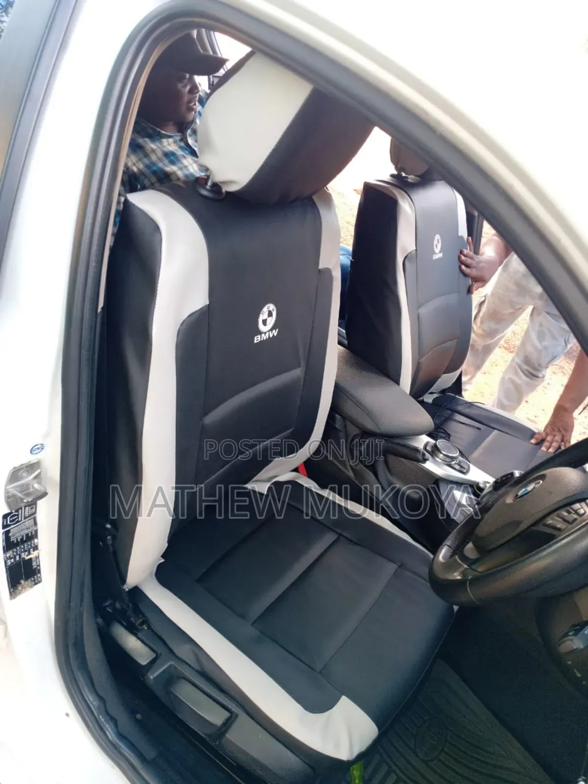 Filder Black Leather Car Seat Covers