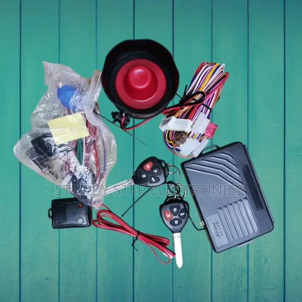 Smart Car Alarm System Kit With Flip Keys, Shock Sensor Alert
