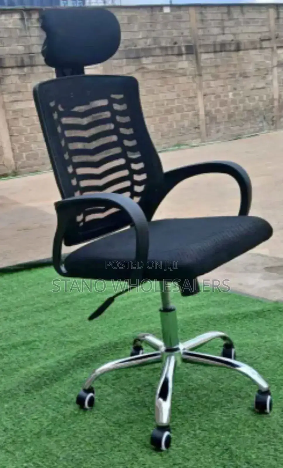 Secretarial Office Chair With Headrest