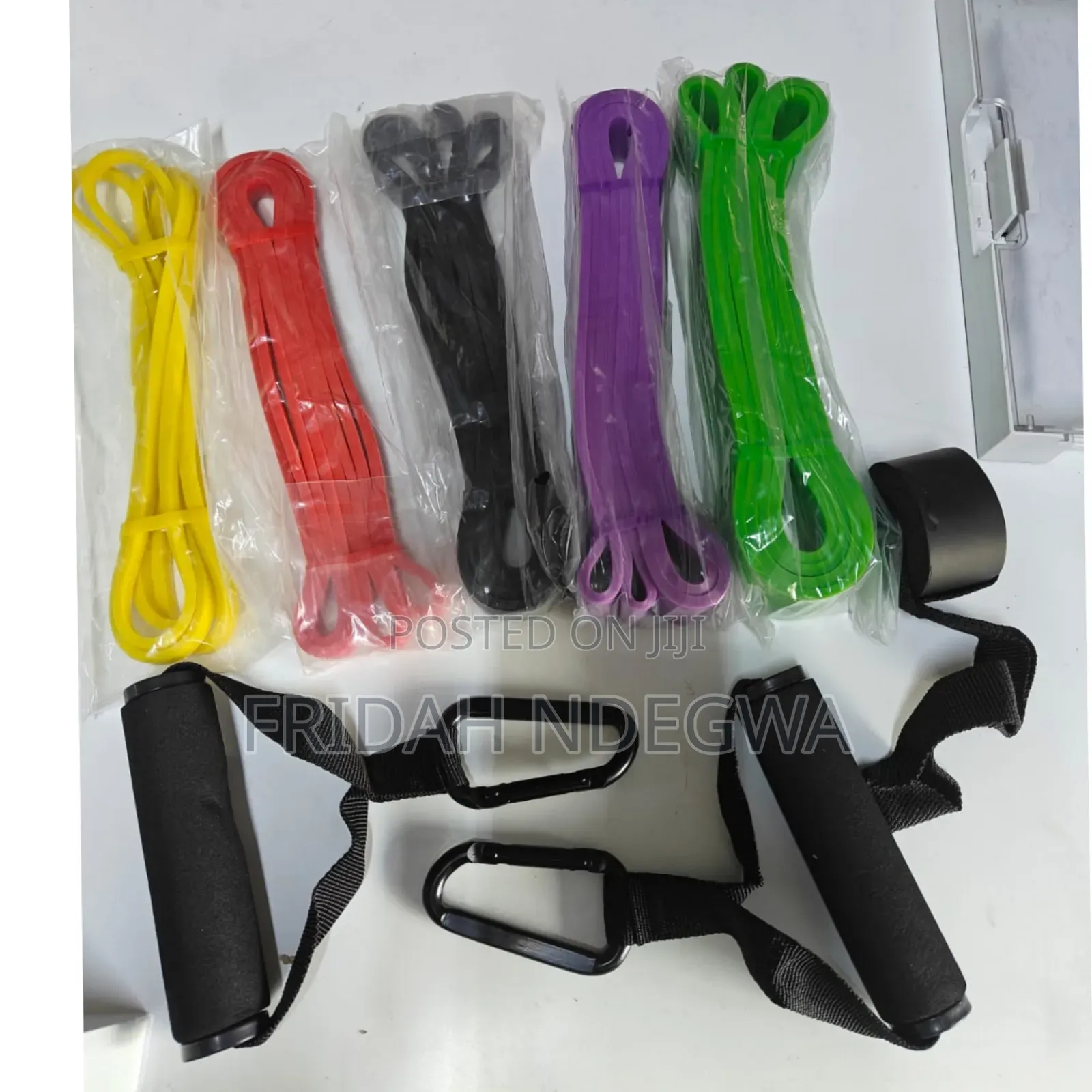 5 in One Resistance Bands With Handle and an Anchor
