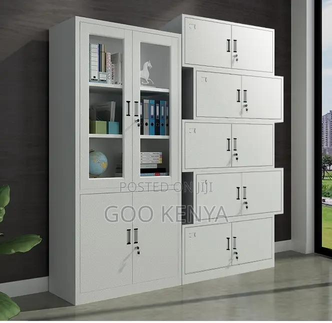 Office Cabinet; 2-Door Office Steel File Cabinet With Shelf and Locks