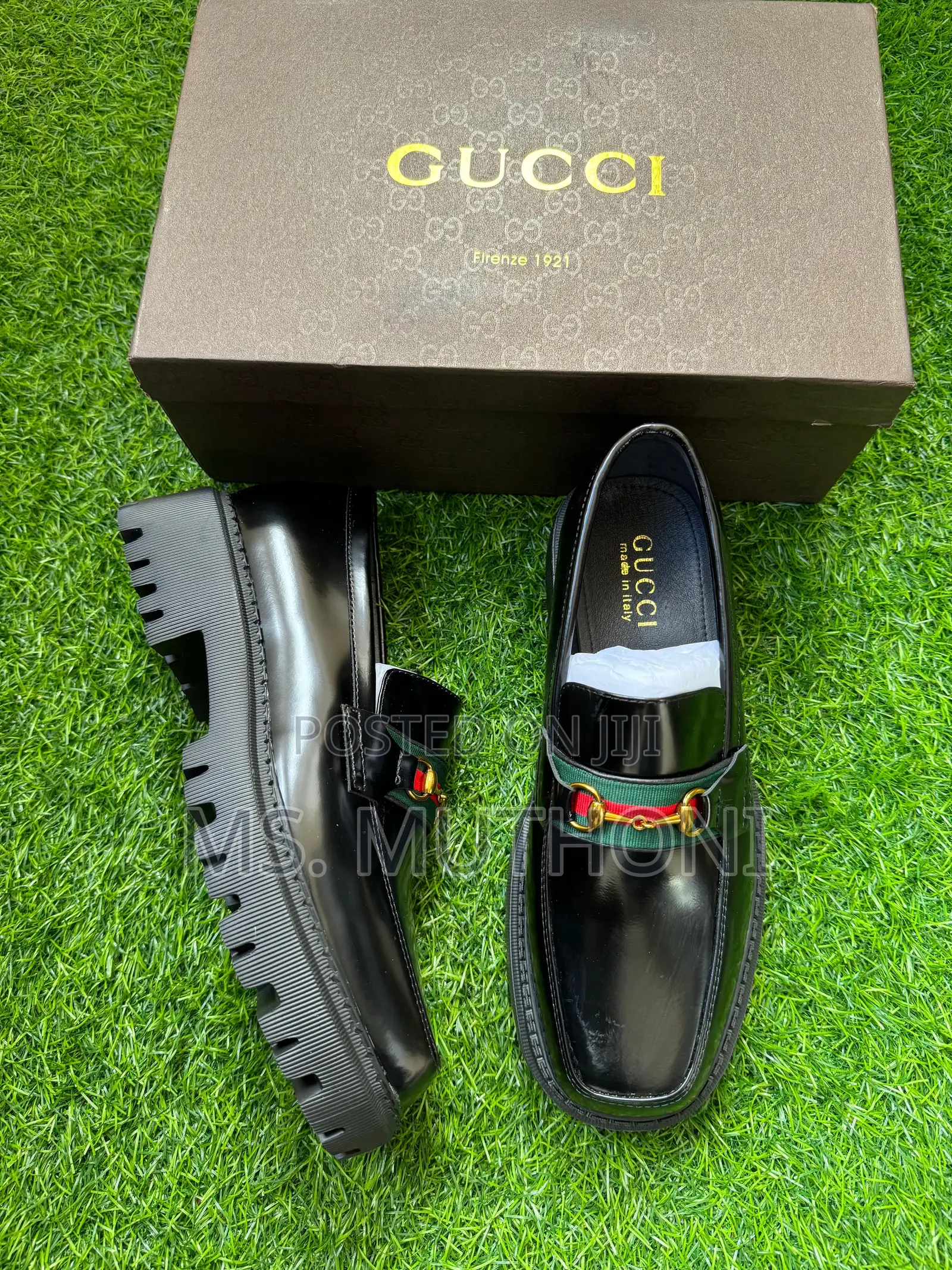 Black Gucci Loafers With a Lug Sole Size 40-45