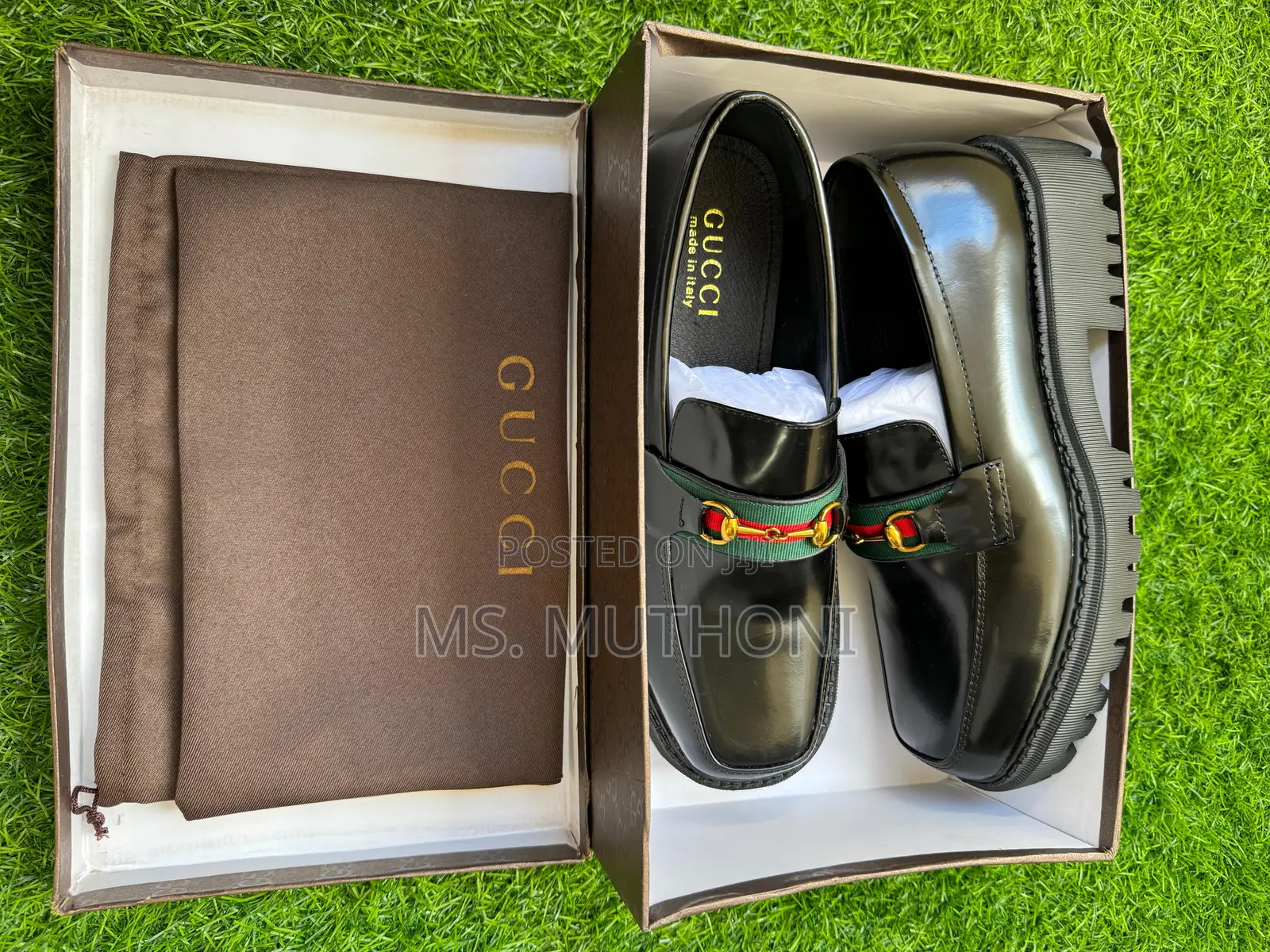 Black Gucci Loafers With a Lug Sole Size 40-45