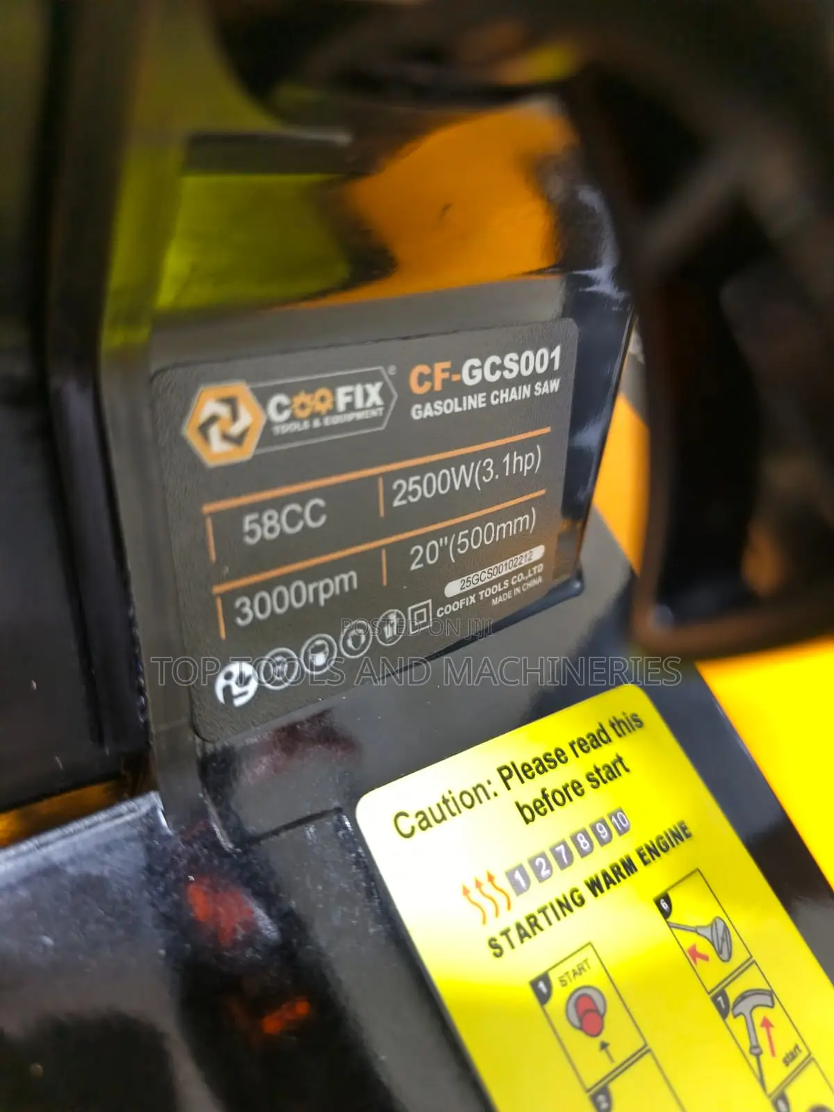 Coofix 2500 Watts(3.1hp) 20 Inch Gasoline Chainsaw