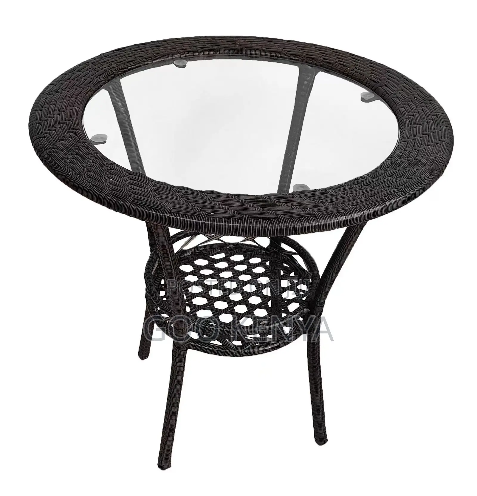 Home Balcony Set; Weather-Resistant Rattan Bistro Set for Balcony