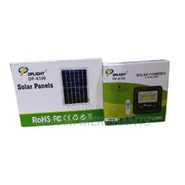 Dp Light 100w Solar Floodlight – Bright Outdoor Lighting