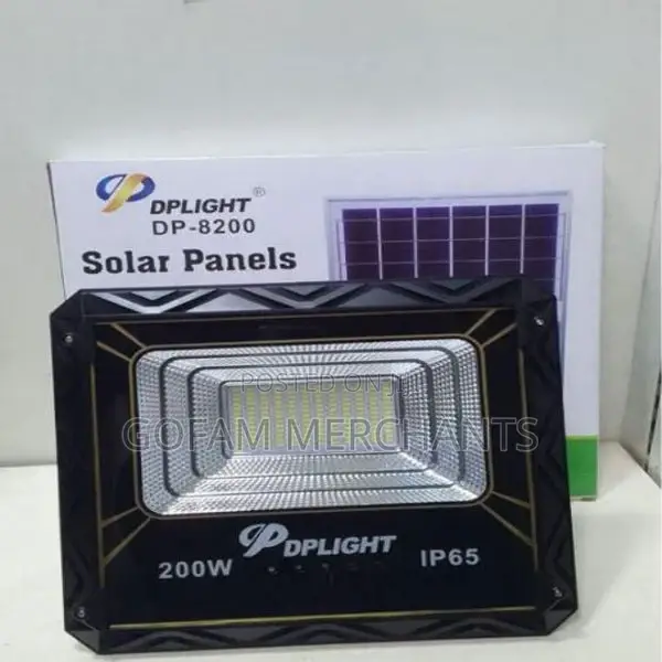 Dp Light 200w Solar Floodlight With Remote Control Waterproof