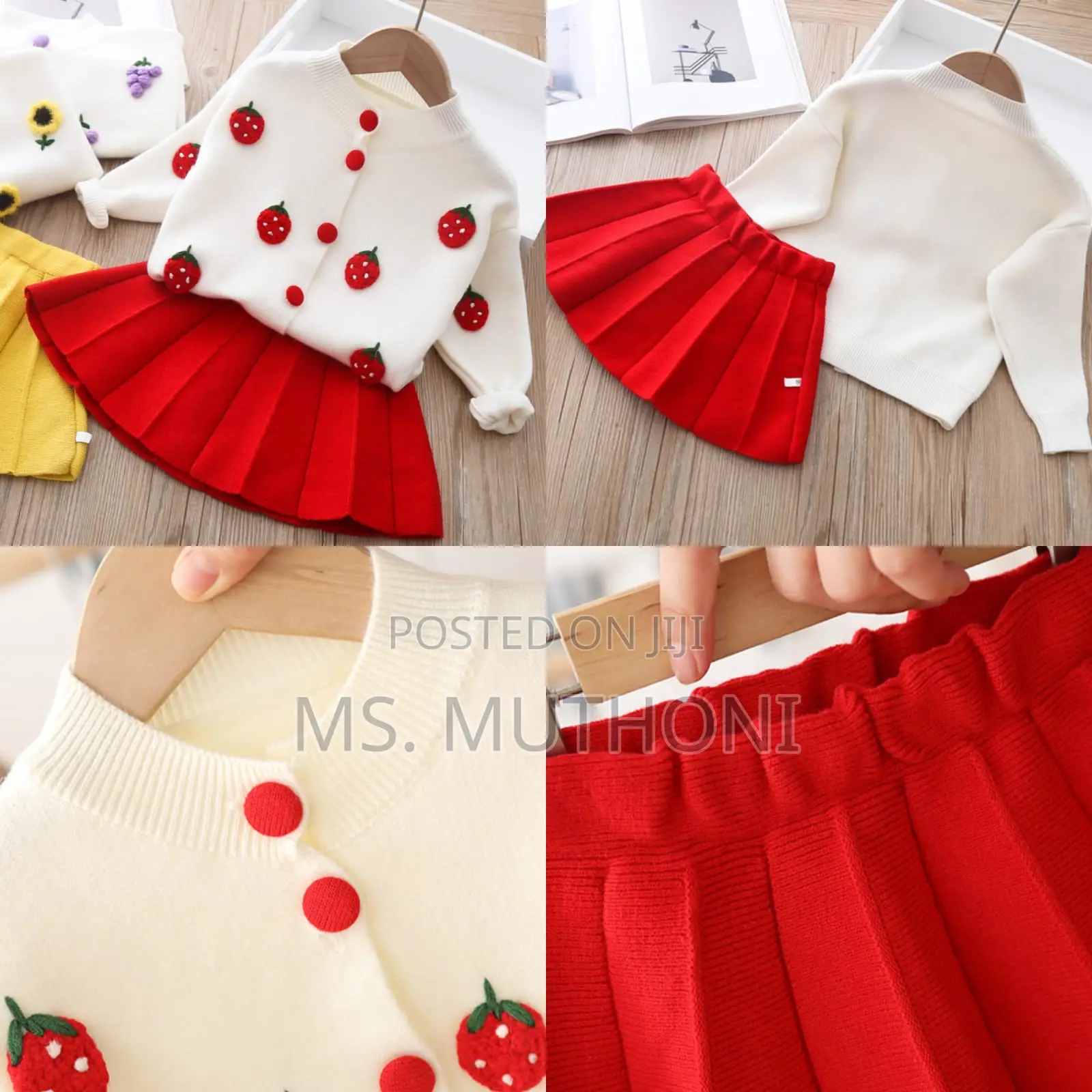Baby Girls Knit Sweater Top + Tutu Skirt