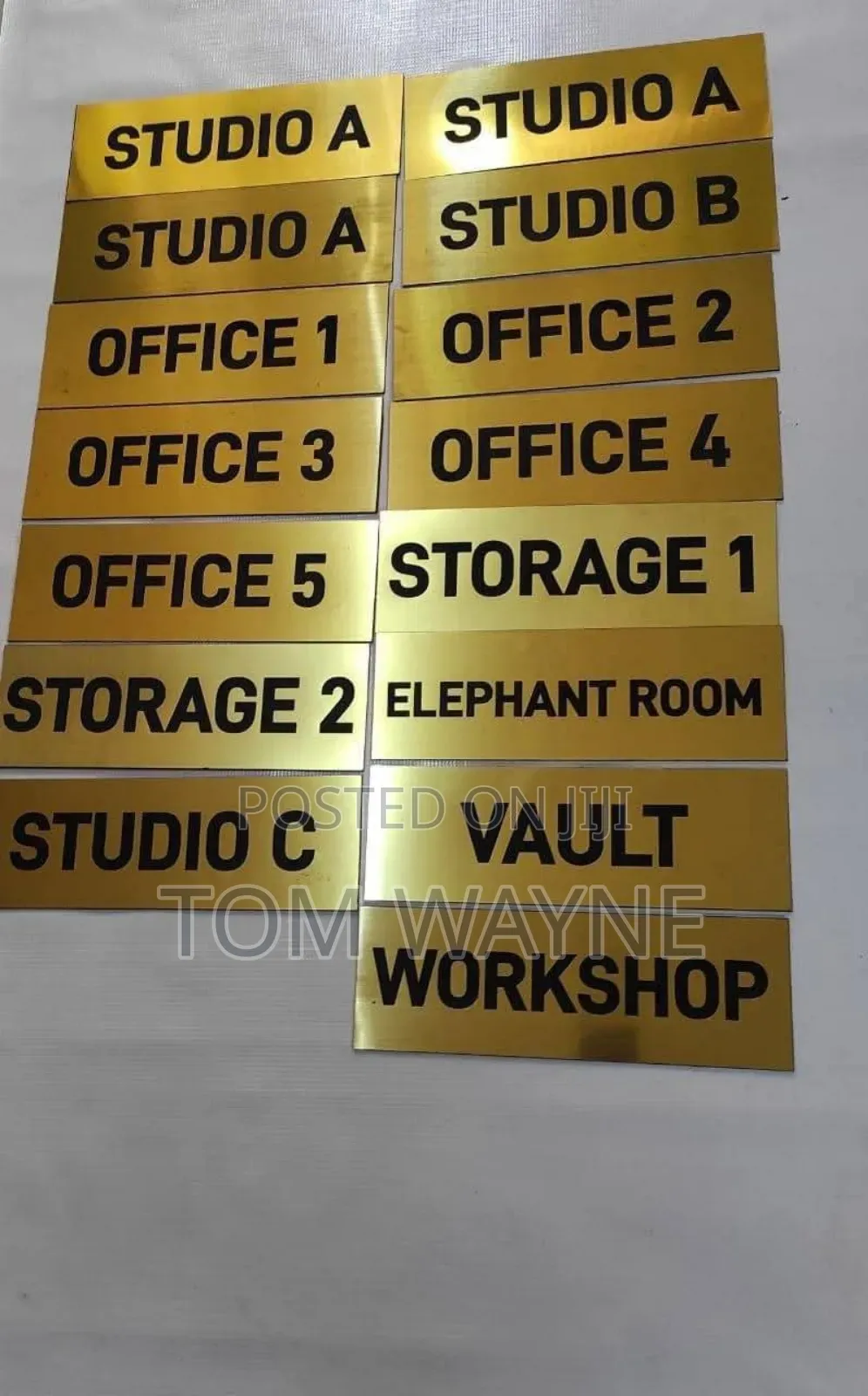 Engraved Office Door Lables, Engraved Door Signages