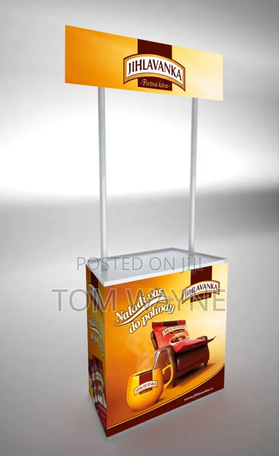 Branded Plastic Kiosk for Expos and Trade Shows