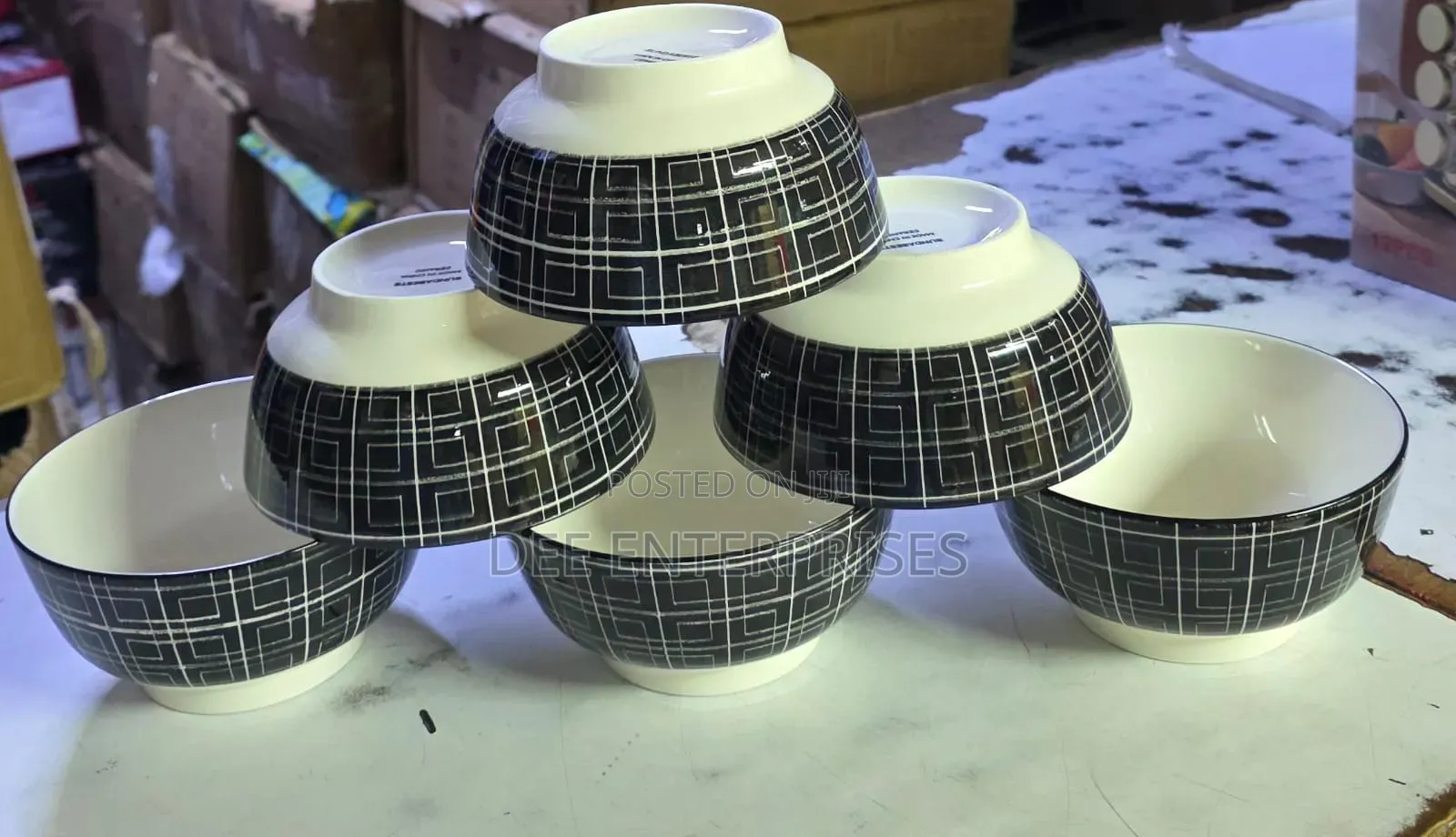 6pcs Ceramic Bowls 6 Inch