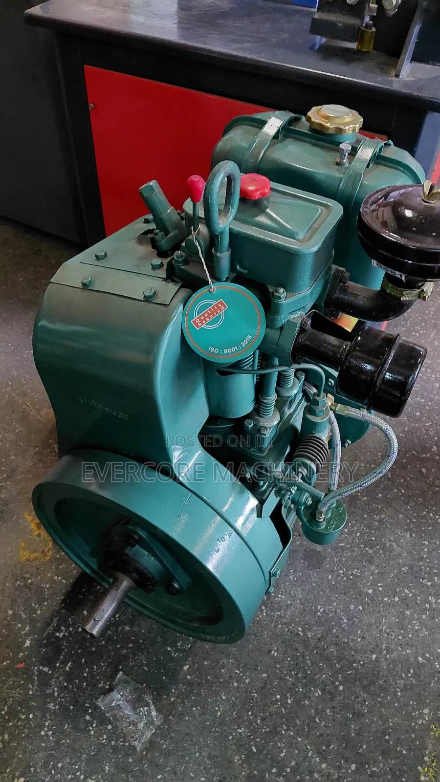 Kirloskar 6.5hp Concrete Mixer Engine Manual Start.