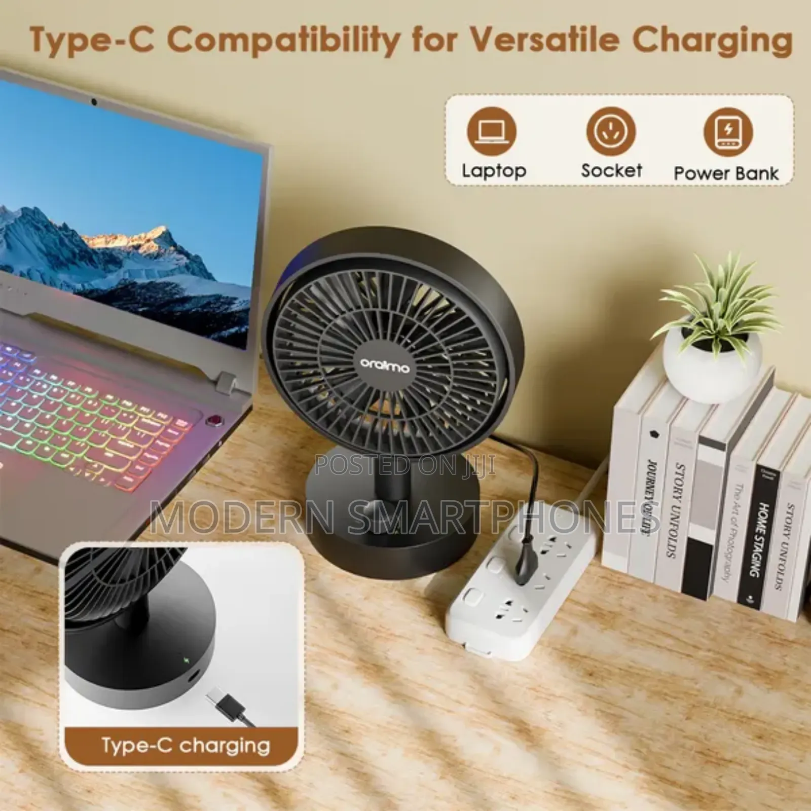 Oraimo Reachable Smarttablefan 5w Table Fan