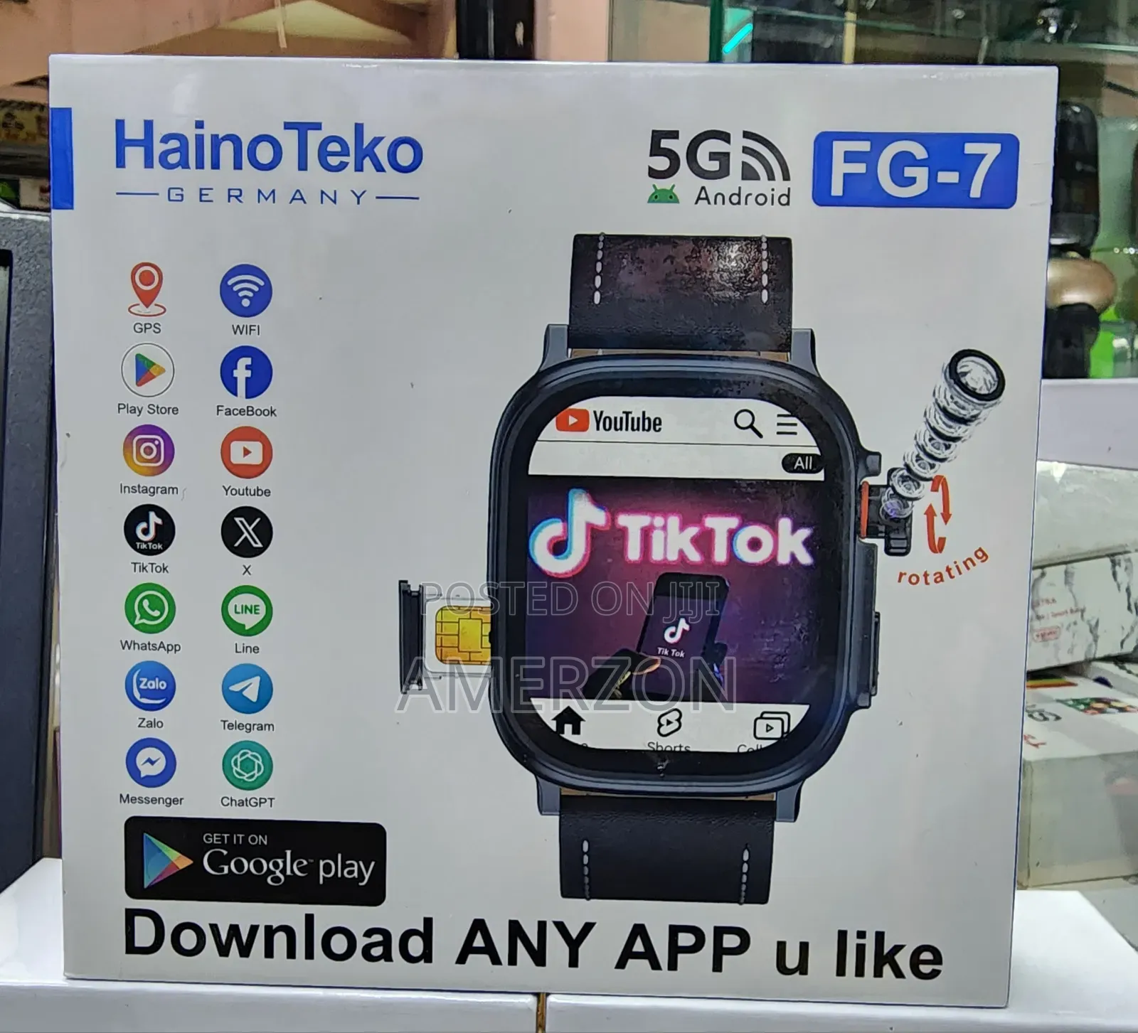 Hainoteko Fg-2 5g Android Smart Watch With 5g Sim Support