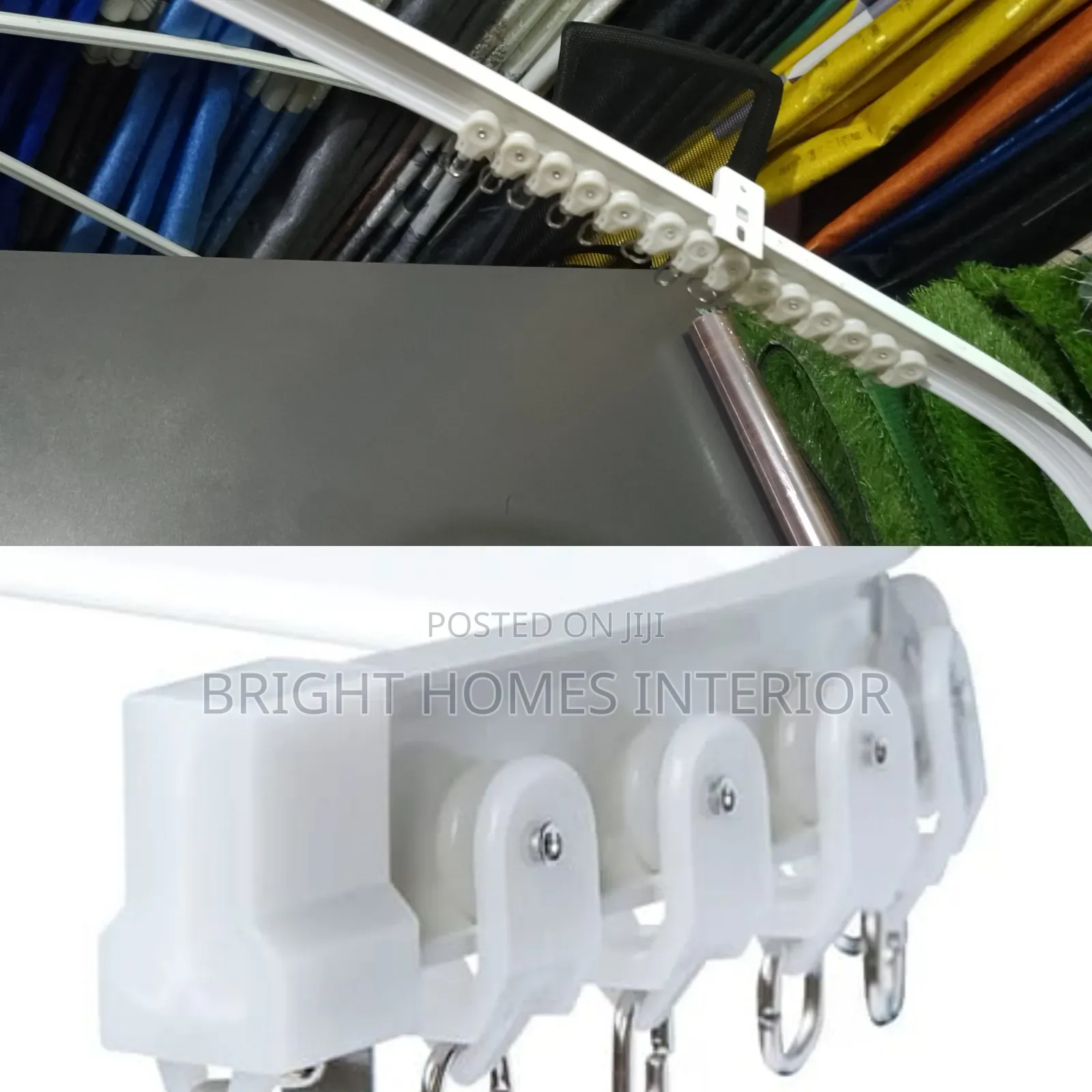Partitioning Curtain Rail With Accessories