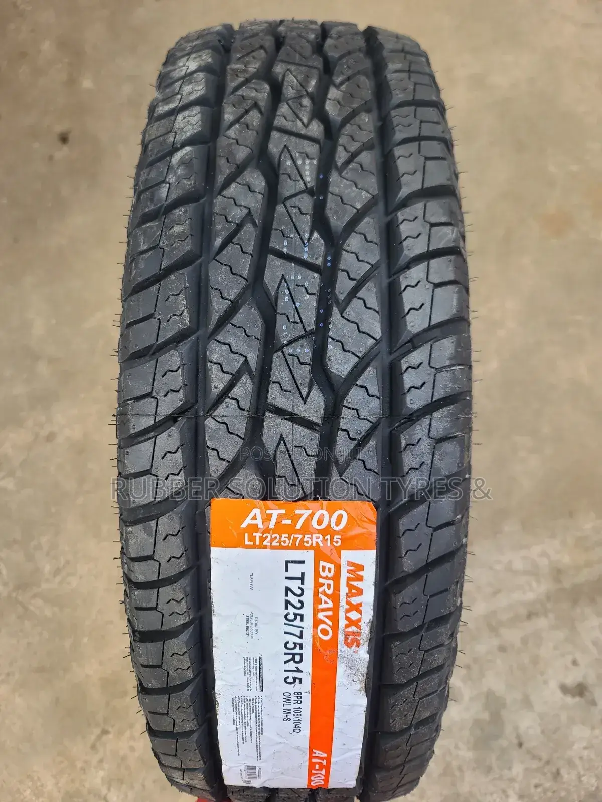 225 /75 R15 Maxxis Tyres Bravo a/T-700 8pr [Made in Thailand]