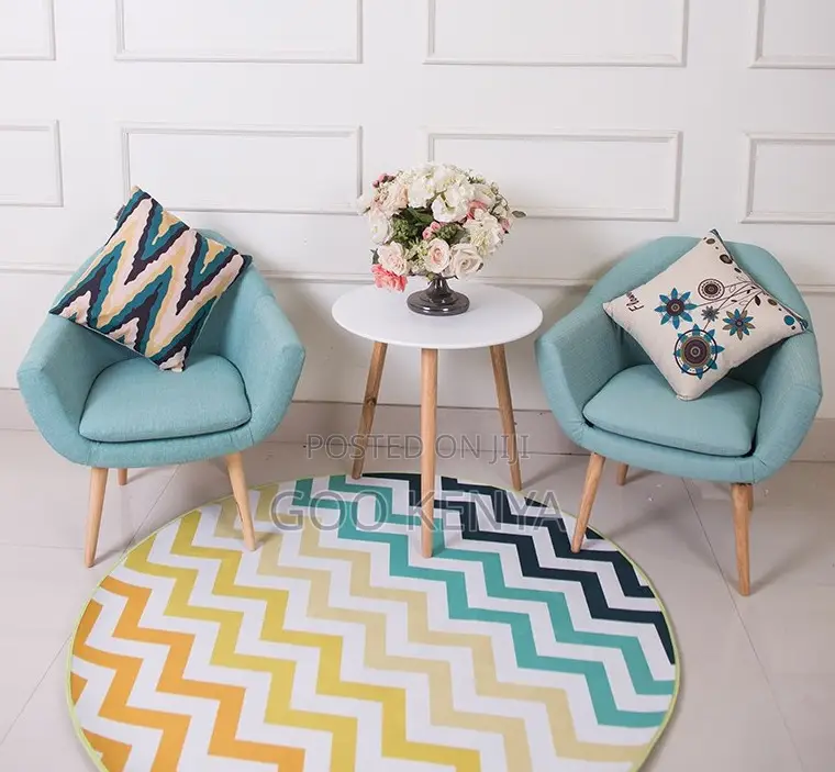 Home Chair; Modern Fabric Leisure Accent Chair With Wooden Legs