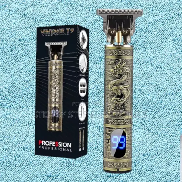 Rechargeable Professional Led Display Screen Vintage T9 Hair Trimmer