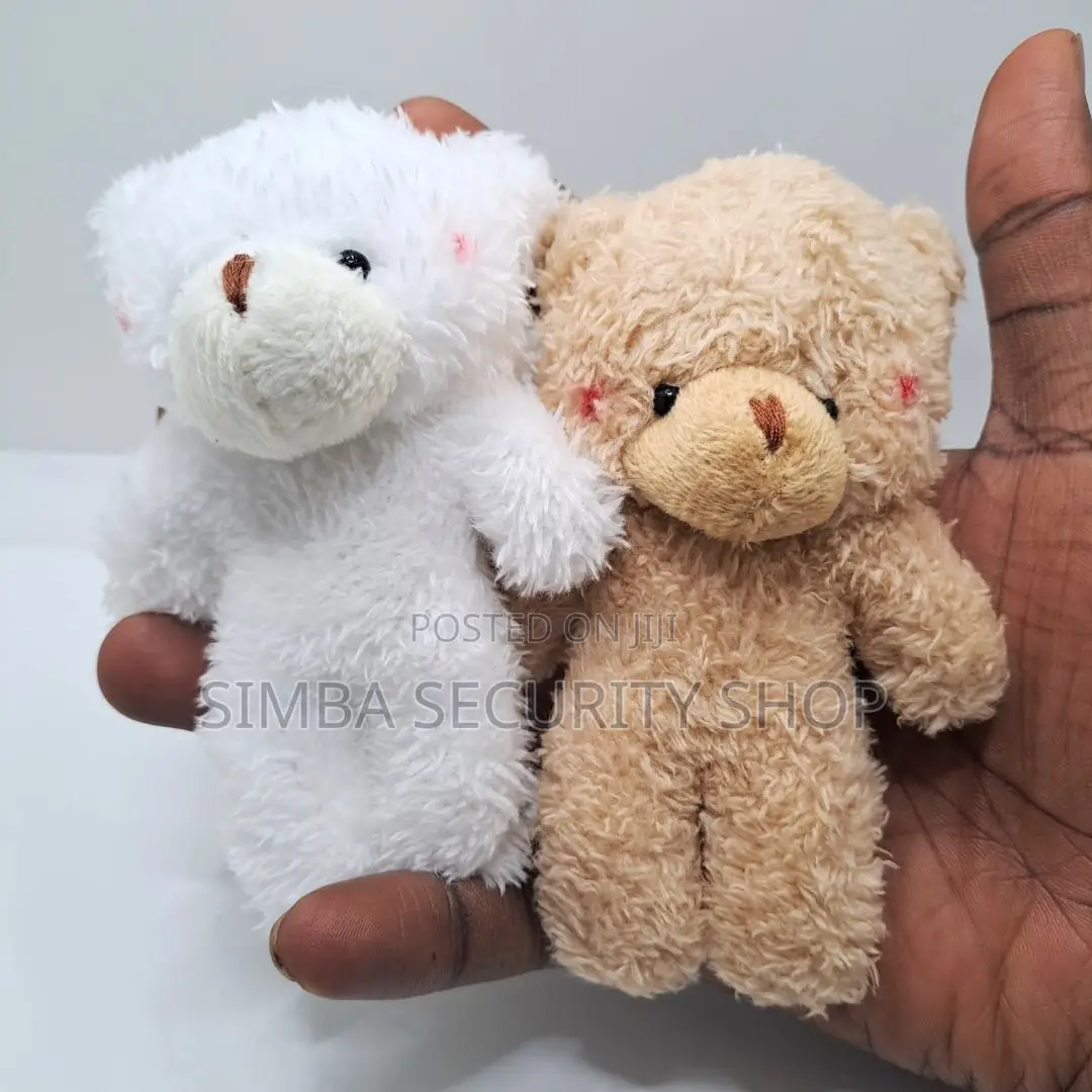 Fluffy 3d Teddy Bear Plush Keychain Soft Keyholder Car Pendant Gift