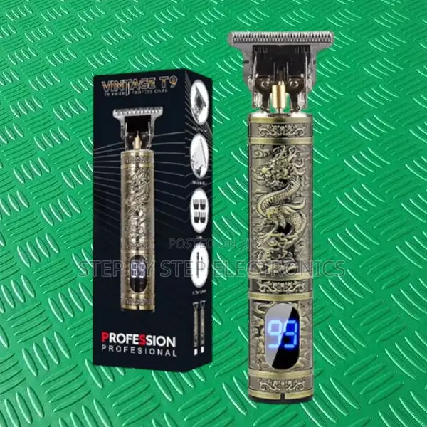 High-Performance Vintage T9 Hair Clipper With Led Display and T-Blade