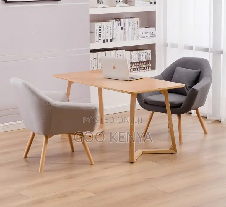 Home Chair; Simple Design Fabric Accent Chair With Durable Wood Frame