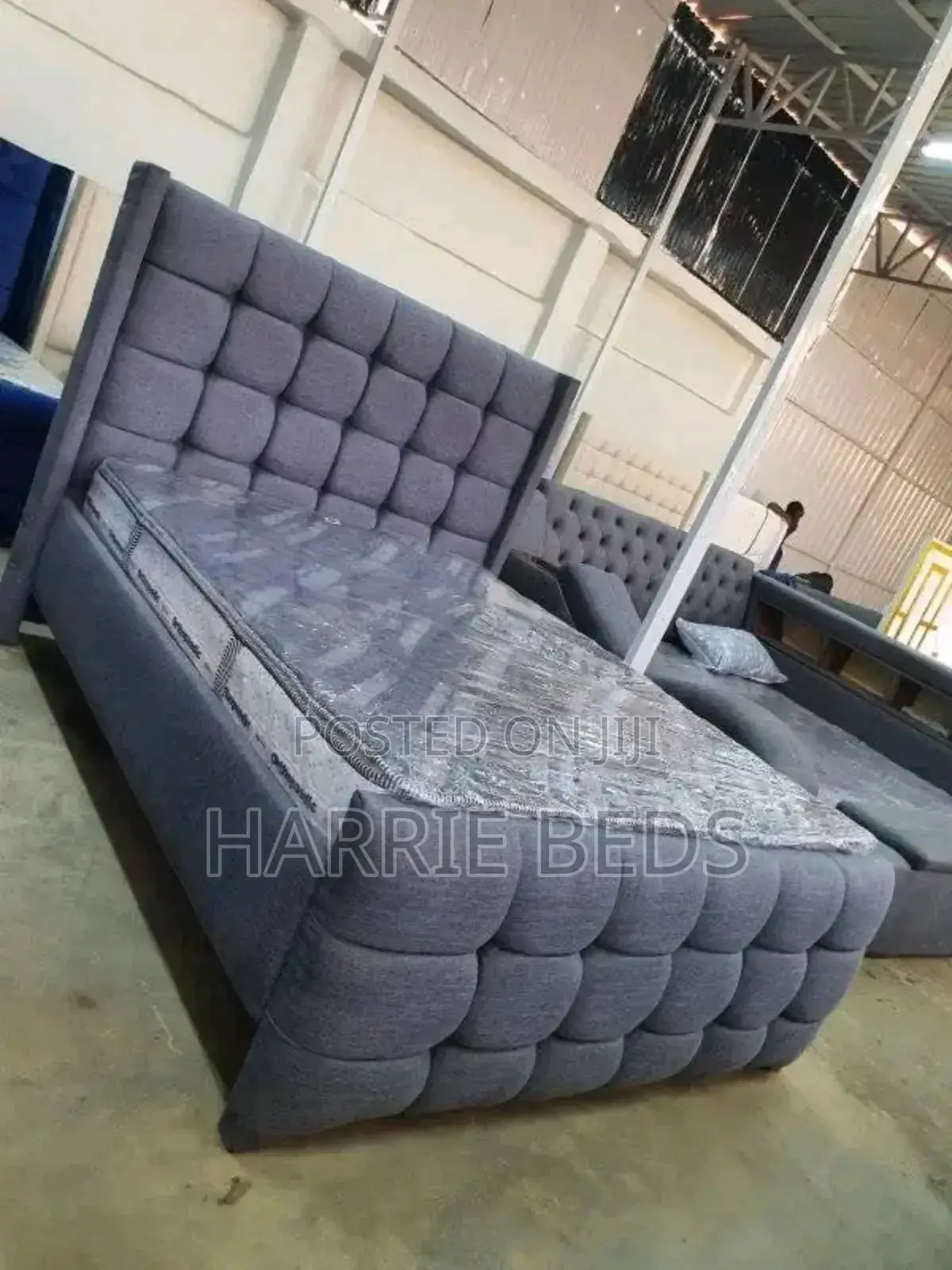 5by 6 Chesterlised Modern New Bed Available