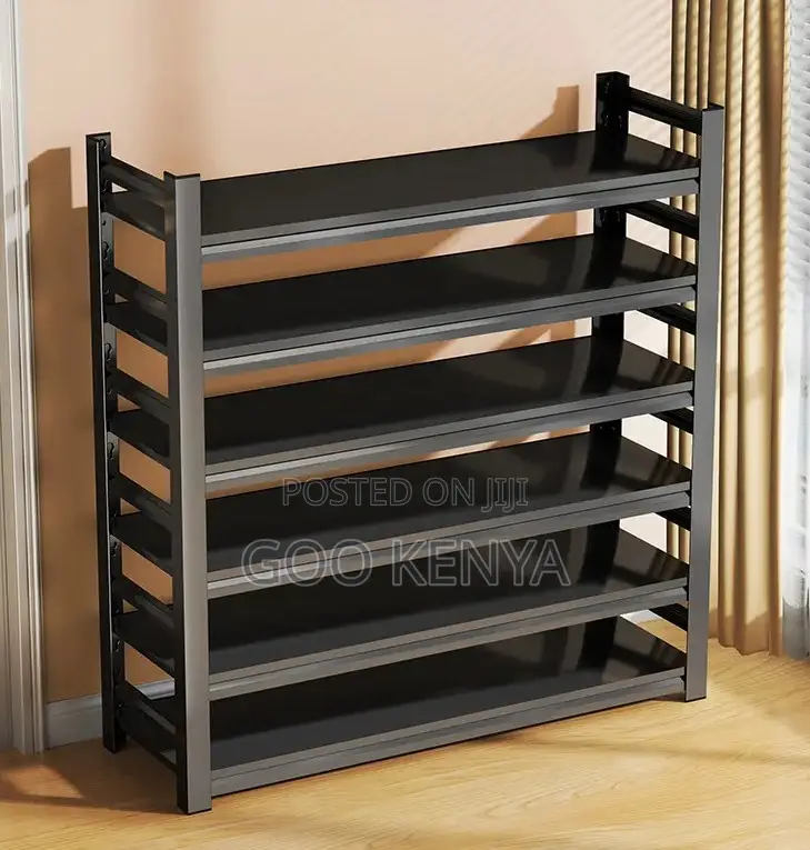 Home Shoe Shelving; Steel Shoe Storage Multi-Shelving Organizer Rack