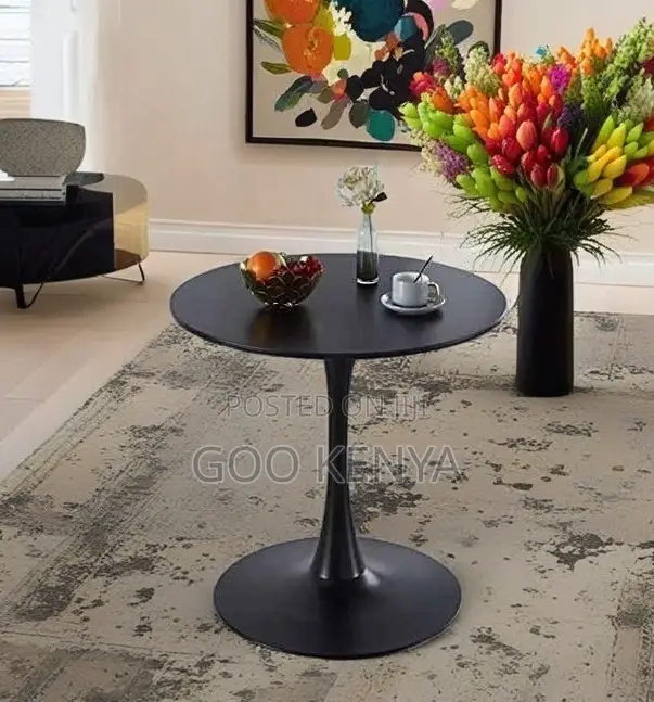 Home Table; Modern Round Plastic Barn Style Coffee Table for Home