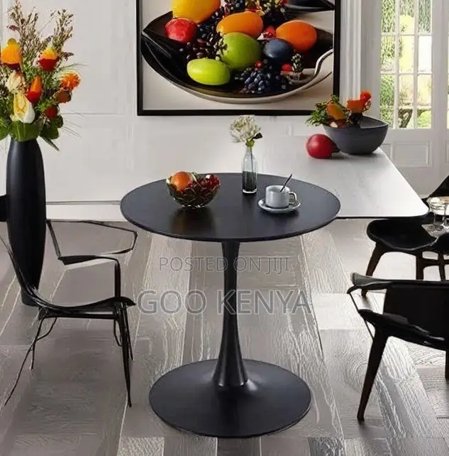 Home Table; Modern Round Plastic Barn Style Coffee Table for Home