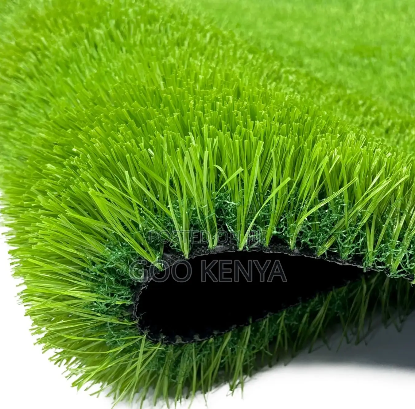 Home Outdoor Carpet; Heavy-Duty Waterproof Green Artificial Grass