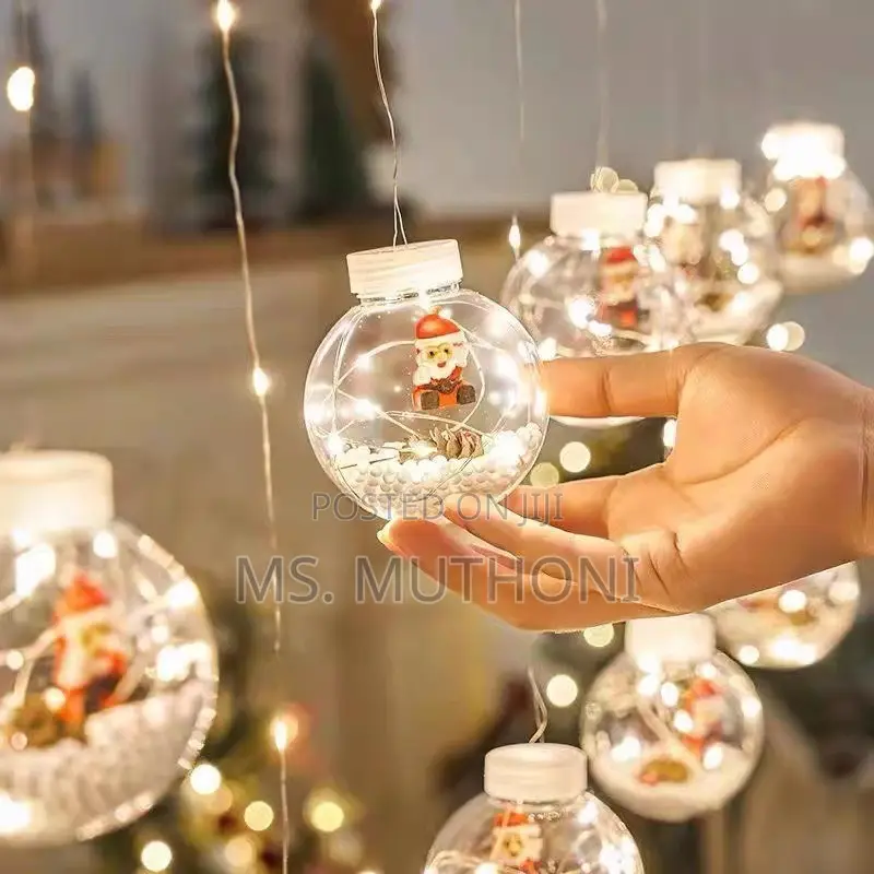 3.5 M (10 Balls )Christmas Led String Lights With Decorative Balls.