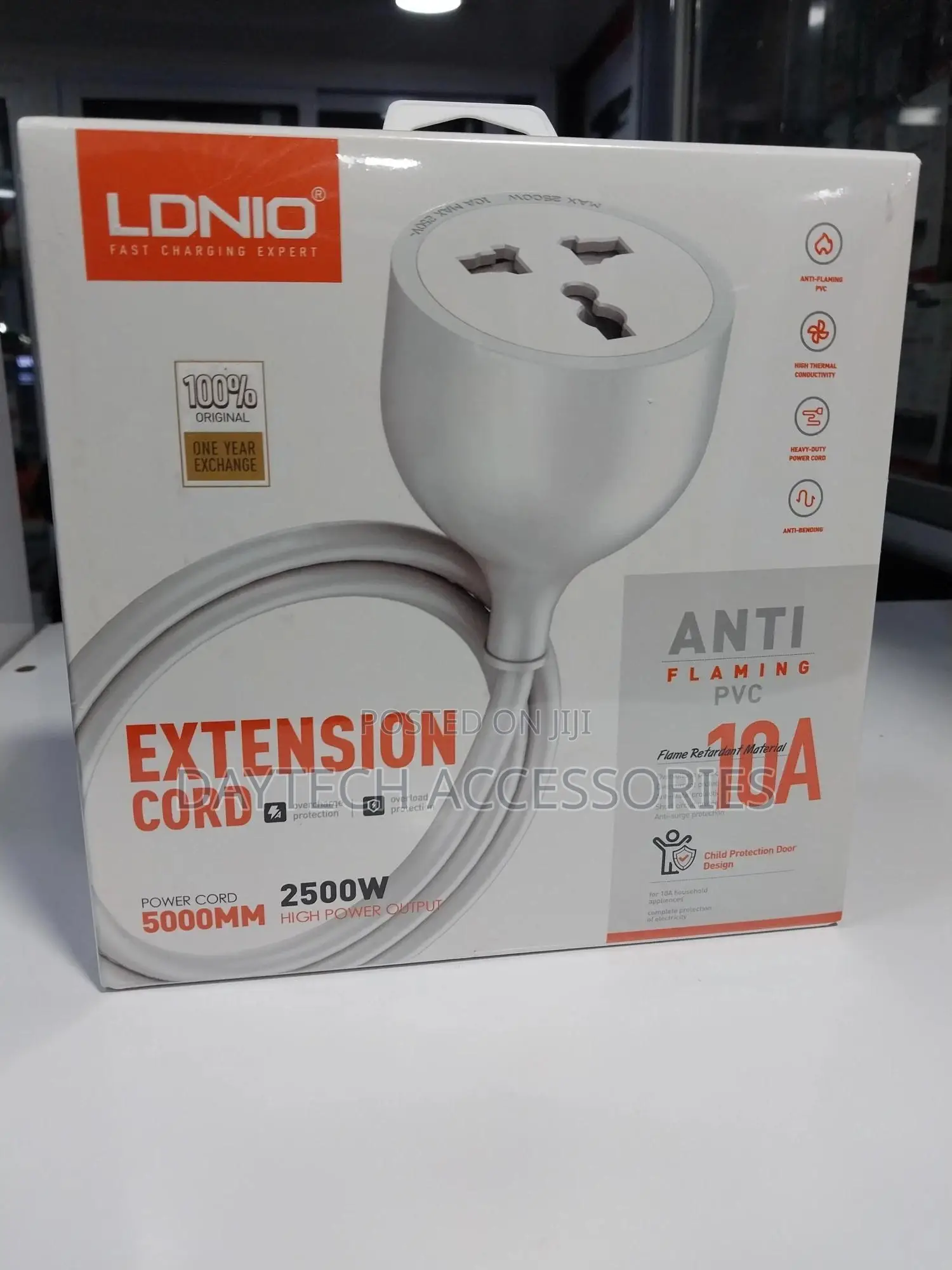Ldnio 1 Ac Outlet Universal 5m Power Socket Extension Cord (Sc1017)