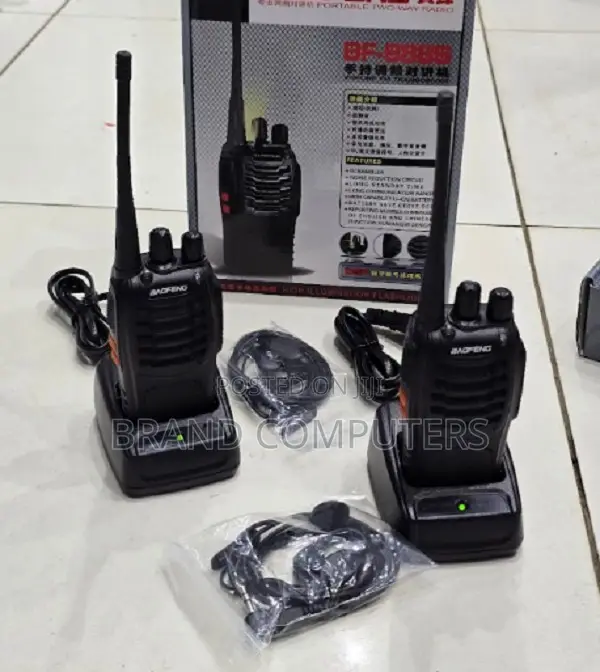 Baofeng Bf-888s Handheld Walkie Talkie Security Radio Calls 3km Range