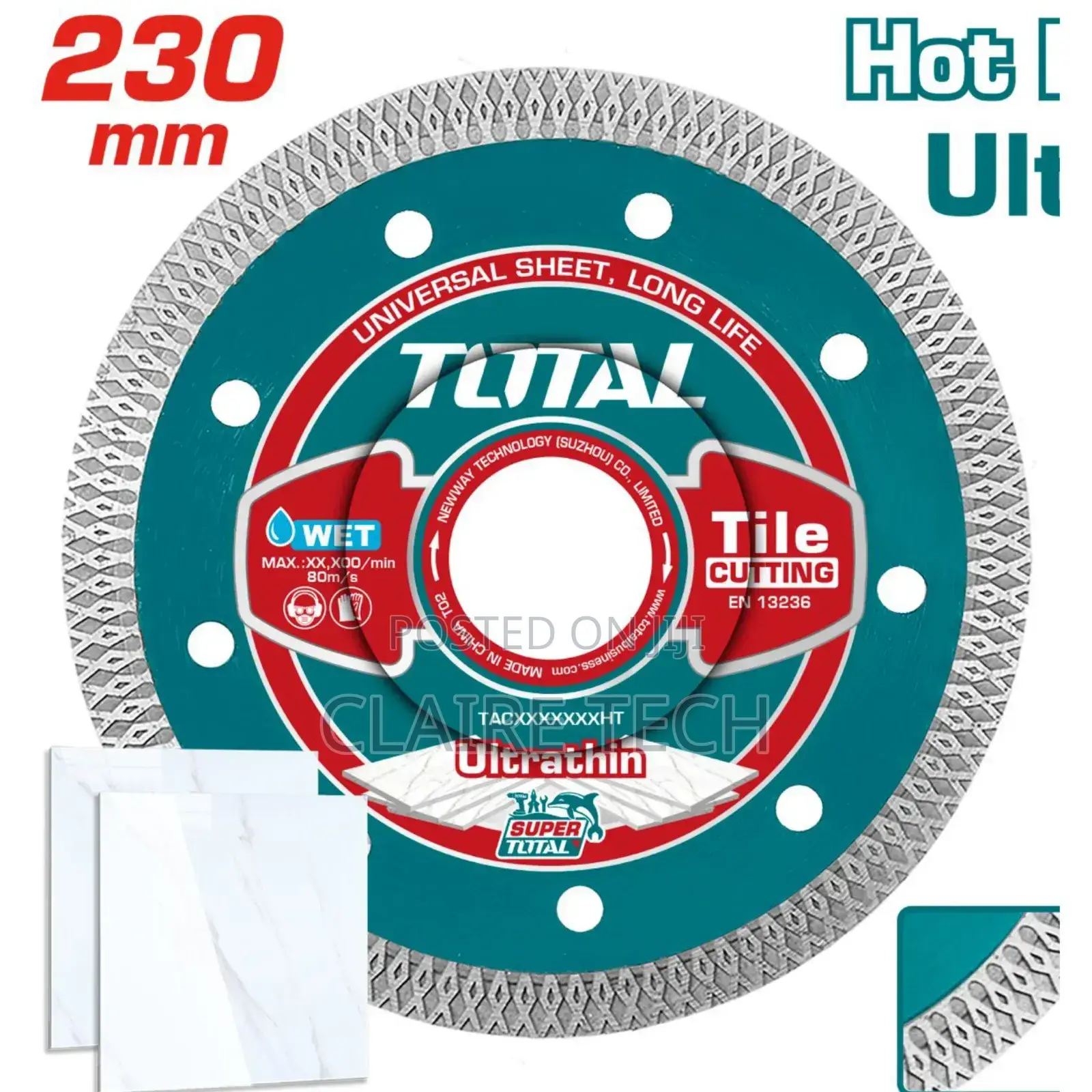 Total Ultrathin Diamond Disc 
Tacht
230mm