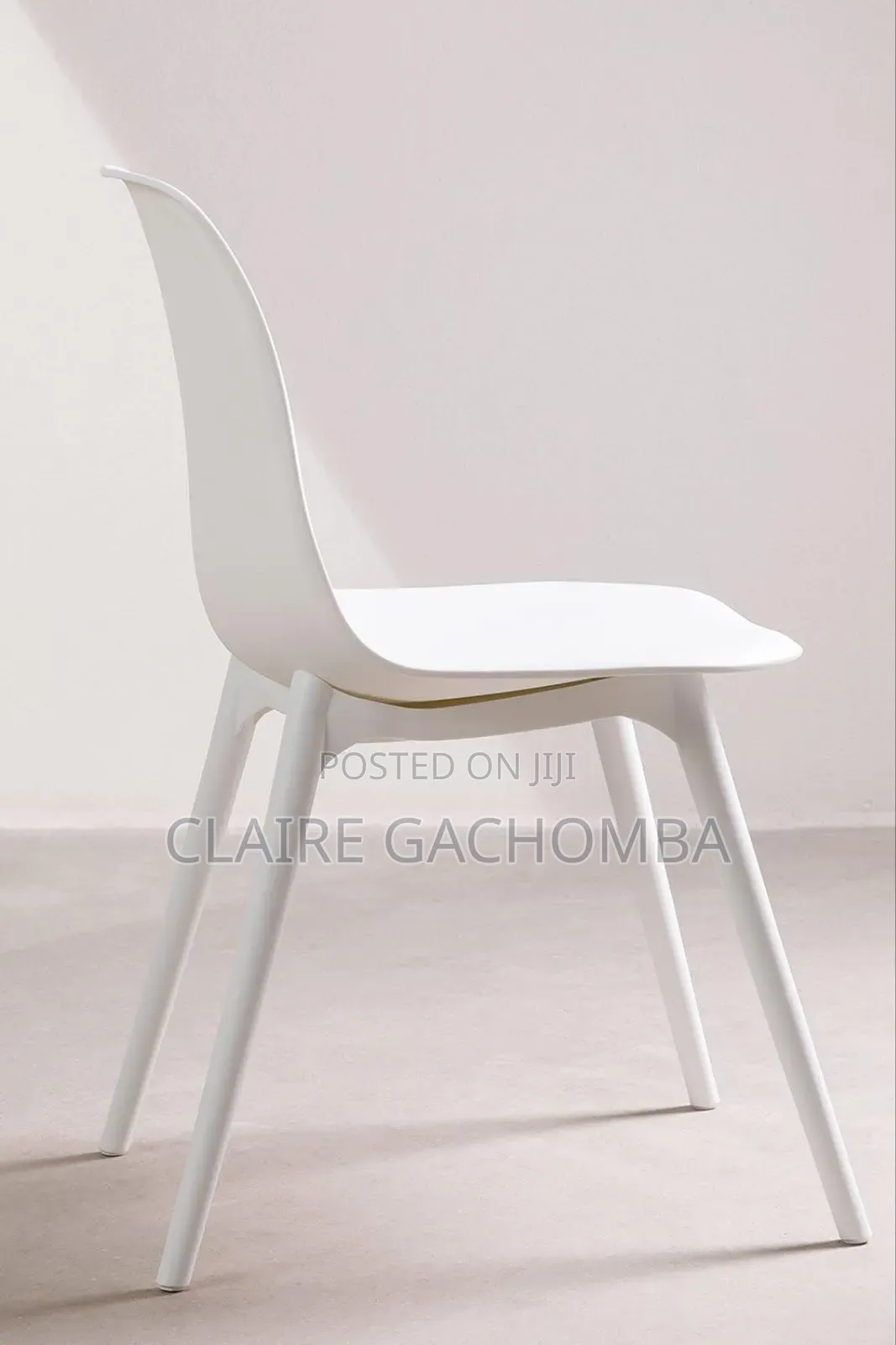 Round Dining Chair or Office White