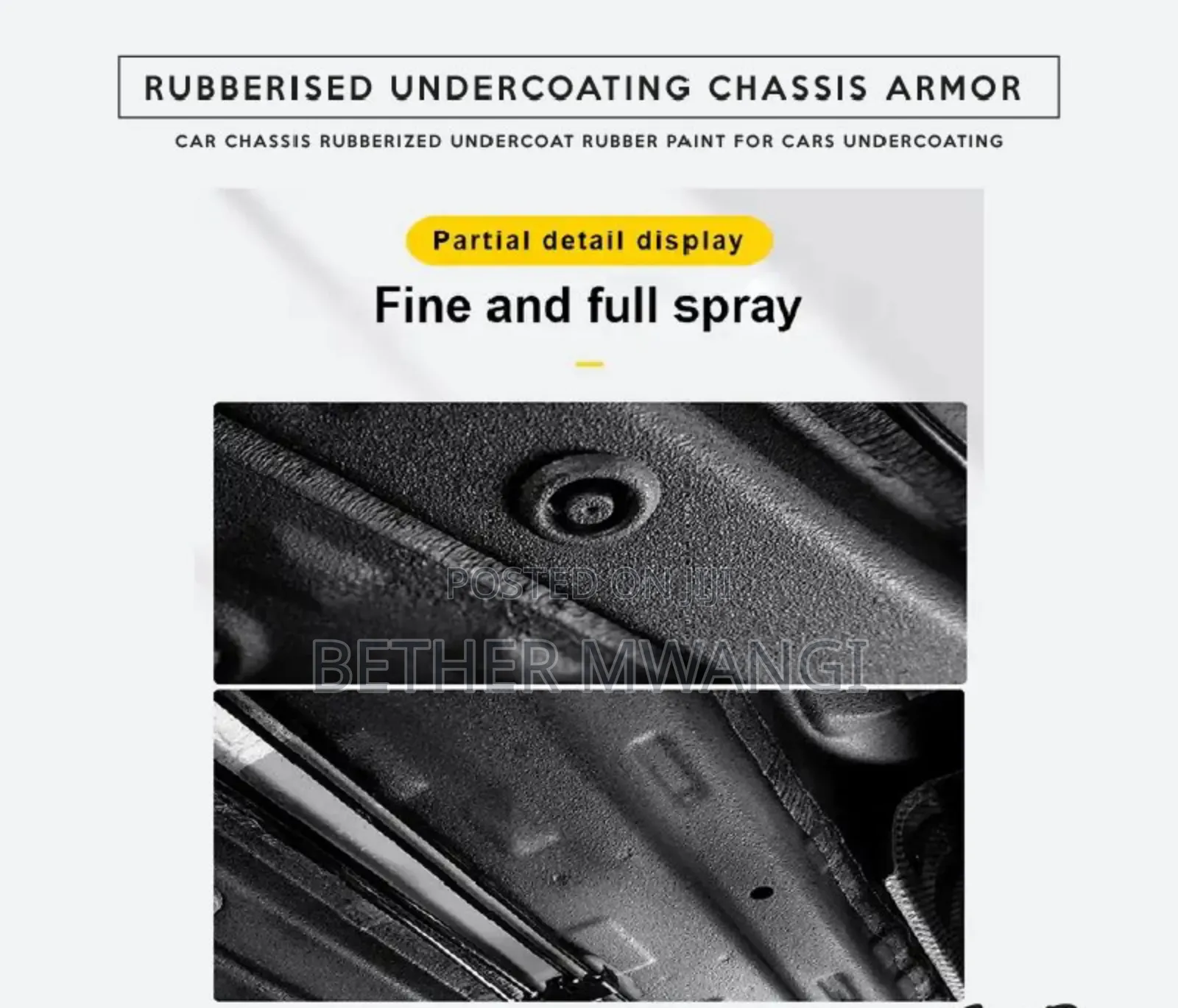 Rubberized Undercoating Chasis Armor In Kenya