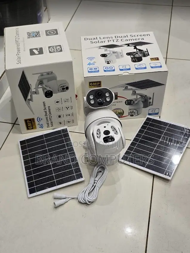 Dual Lens 6mp Ubox 4g Simcard Solar CCTV Outdoor Camera