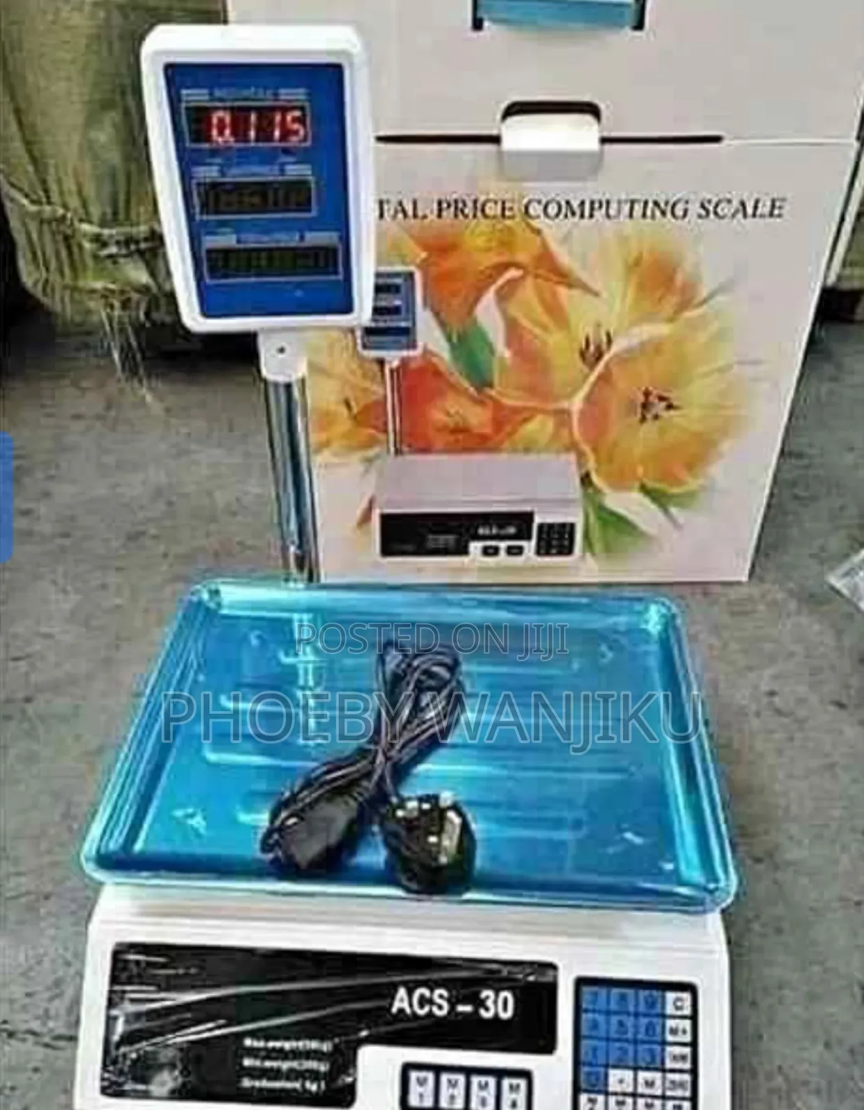 Acs 30/30kg Digital Weighing Scale With Handle Display
