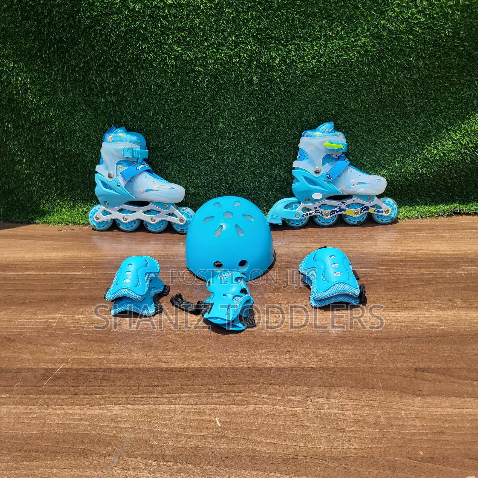Blue / Pink Roller Boot Skates